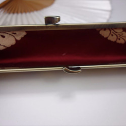 全正絹 西陣金襴　雪輪紋様　扇子入れ　アウトレット　C 3枚目の画像
