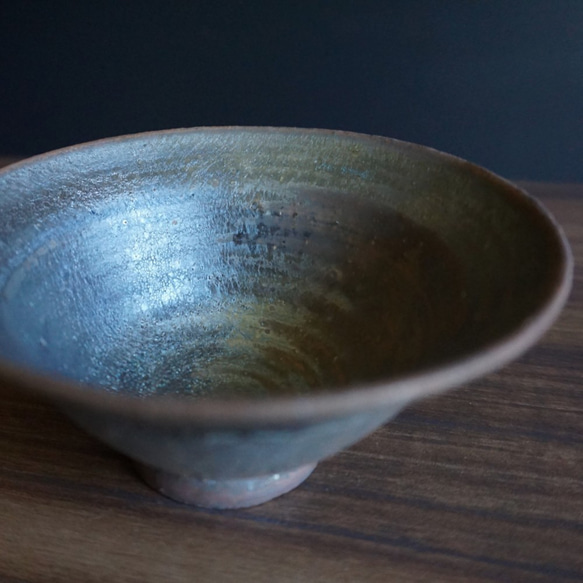 別緻的茶碗⑬[銀杏鐵釉飯碗] [0155] 第2張的照片