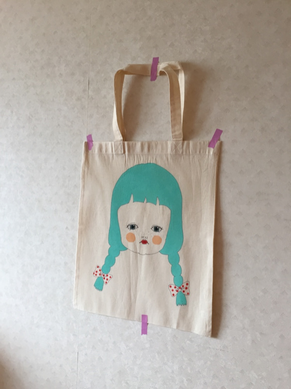 らくがきエコbag(A3)“みつあみ” 2枚目の画像