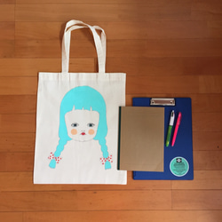 らくがきエコbag(A3)“みつあみ” 5枚目の画像