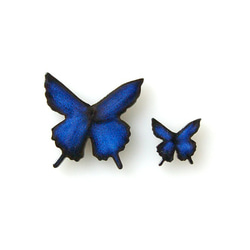 蝶々　タイル　青　小 3枚目の画像