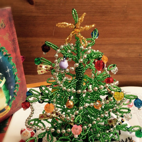 ビーズフラワーキット クリスマスツリー その他インテリア雑貨