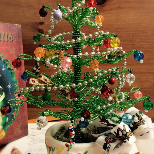 ビーズフラワーキット クリスマスツリー その他インテリア雑貨 ビーズ