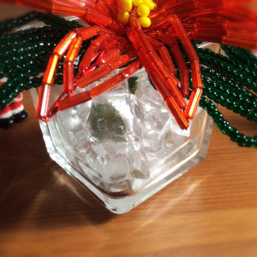 ビーズフラワー ポインセチア その他インテリア雑貨 ビーズ大好き