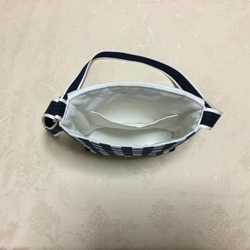 チェックのショルダーバッグ(チェック/紺)  1️⃣ 5枚目の画像