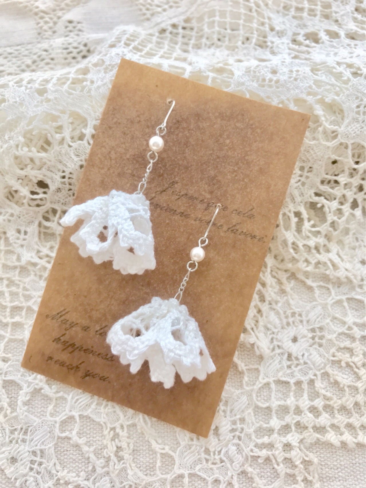 シルバー レース風フラワーモチーフ ピアス　（R0902-04） シルバー レース風フラワーモチーフ ピアス （R0902-04） 1ペア