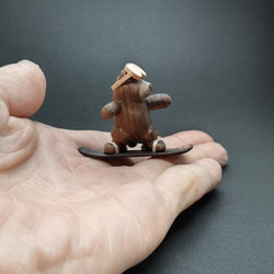 スノボ熊【受注制作】 2枚目の画像