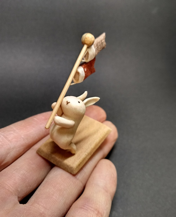 鯉のぼりウサギ【受注制作】 2枚目の画像