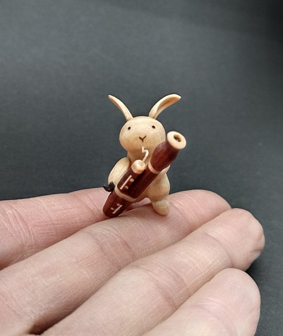 木製ファゴットうさぎ【受注制作】 2枚目の画像