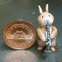 木製單簧管兔（另一個版本） 第1張的照片