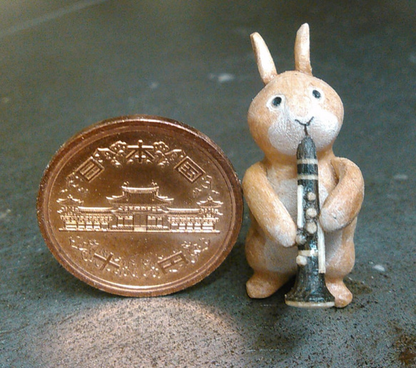 木製單簧管兔（另一個版本） 第1張的照片