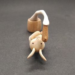 木製餅つきうさぎ【受注制作】 5枚目の画像