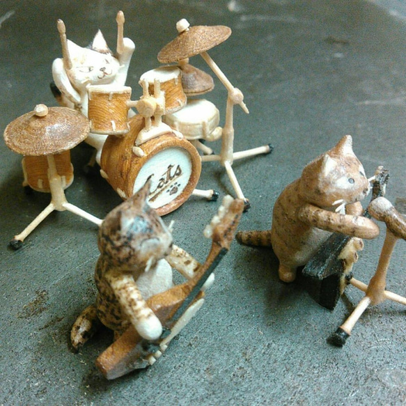 木製ねこバンド 2枚目の画像