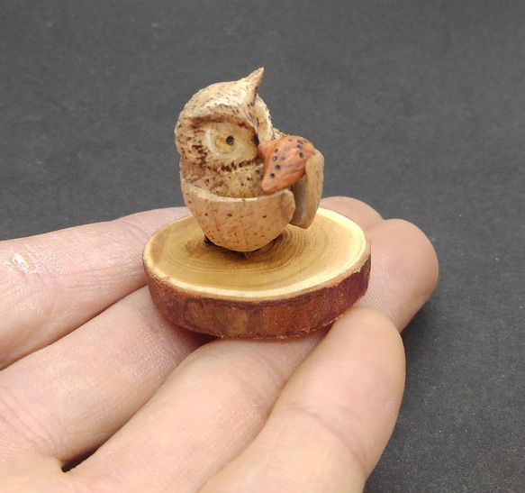 木製陶笛 Blakiston 的貓頭鷹 [定做] 第2張的照片