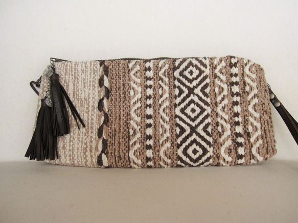 インド織物Cluch-Bag 1枚目の画像