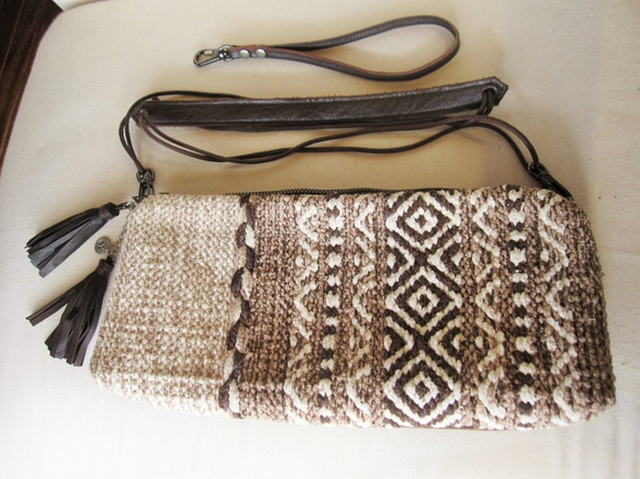 インド織物Cluch-Bag 4枚目の画像