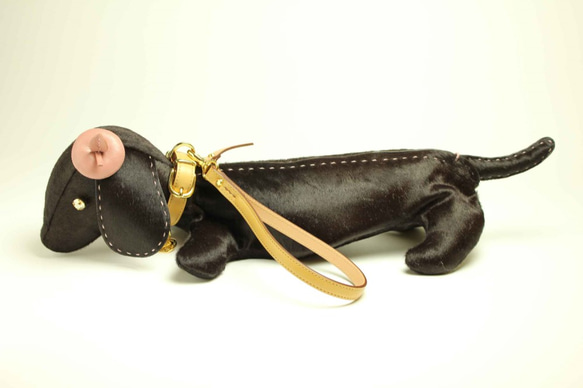 【新春福袋（Creema限定）】子犬セット　バッグ　ブローチ　アップルベレー　ベージュ 2枚目の画像