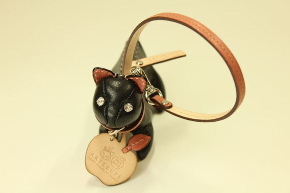 【新春福袋（Creema限定）】猫のキーポーチと猫カチューシャ　ブラックセット 4枚目の画像