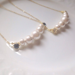 Cotton Pearl ＊ Bijoux 華奢ネックレス 3枚目の画像