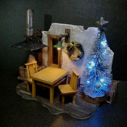 フィギュア・ミニチュアクラフト用ドールハウス(アルペン暖炉) 3枚目の画像