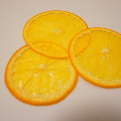 オレンジの押し花　×３枚 2枚目の画像