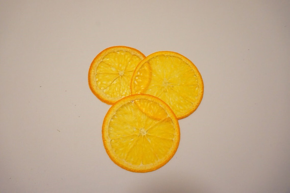 オレンジの押し花　×３枚 4枚目の画像
