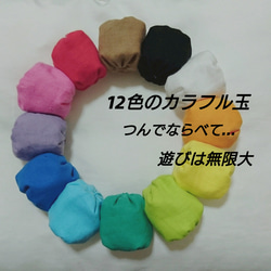 知育玩具☆12色のカラフル玉 2枚目の画像