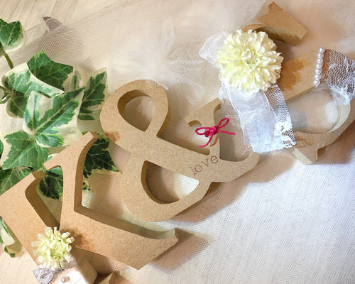 結婚式　オブジェ　まとめ売り アルファベットオブジェ☆結婚式ウェルカムスペース ウェルカムボード