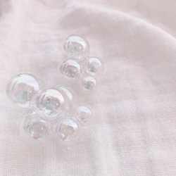 再販187《雑誌LDK掲載》あつまる、虹色シャボン玉。(ピアス・イヤリング) 【メルマガ・特集掲載作品】 8枚目の画像