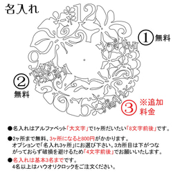 【ギフト・名入れ】ハワイアン　aloha clock　選べるカラー 4枚目の画像