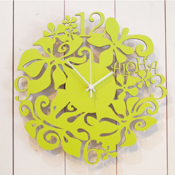 【ギフト・名入れ】aloha clock　(エコグリーン） 1枚目の画像
