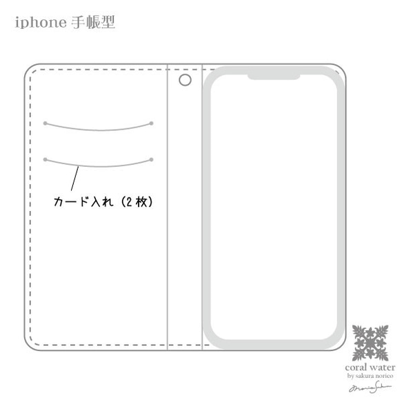 iphone　X/XS/XS Max/XR　 手帳型ケース パイナップル　(受注生産） 2枚目の画像