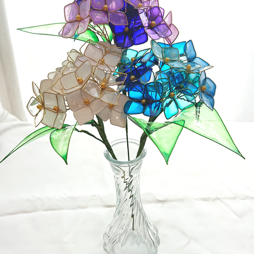紫陽花 あじさい アメリカンフラワー アートフラワー ゆずはうす