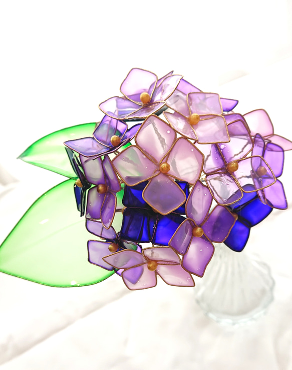 １本 紫陽花 アジサイ アメリカンフラワー 2枚目の画像