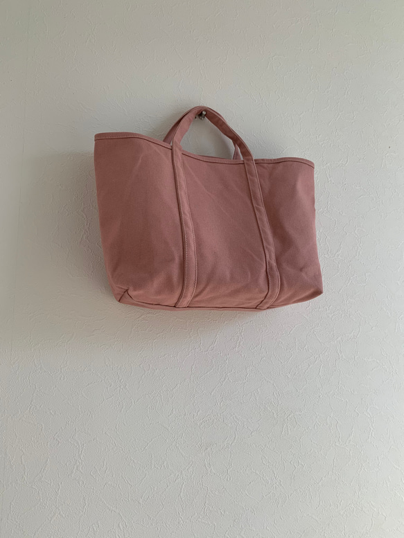 【creema限定】帆布 おでかけTOTE (MS) くすみピンク 1枚目の画像