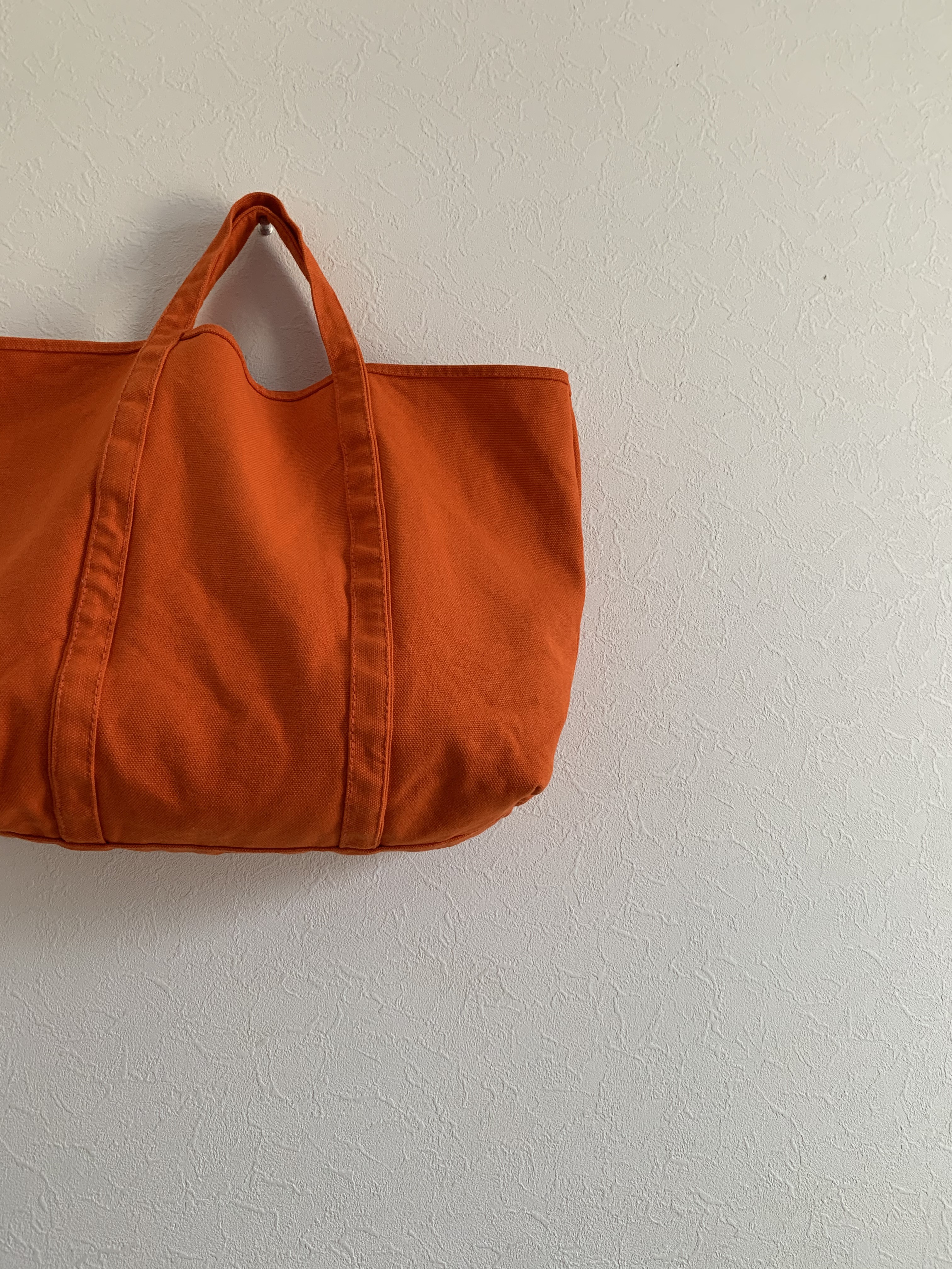 【A4対応】帆布　BASIC TOTE ( M ) オレンジ