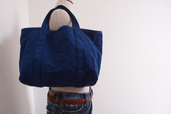 帆布　F/ TOTE BAG  BLEU DUR　TOTE 1枚目の画像