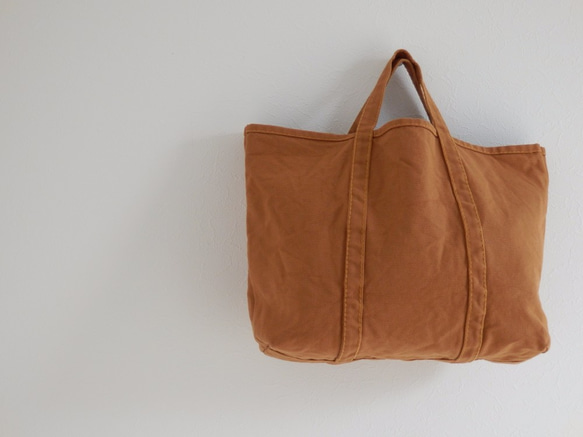 BASIC TOTE BAG 帆布トート Msize ＣＡＭＥＬ 1枚目の画像