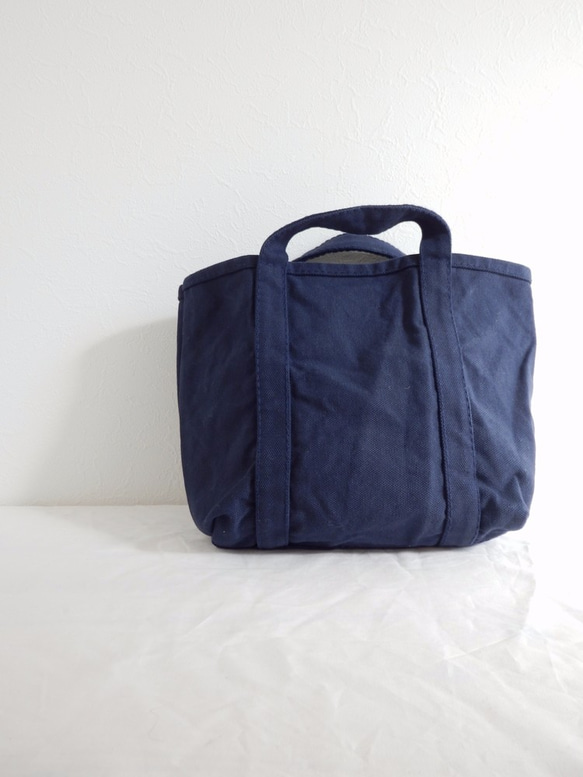 帆布 BASIC TOTE (S) NAVY 1枚目の画像