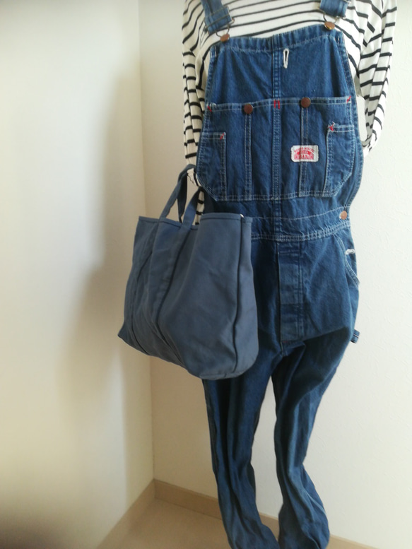 BASIC TOTE ( M )  舛花色　( smoky blue ) 1枚目の画像