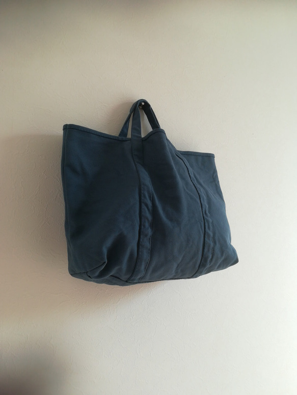 BASIC TOTE ( M )  舛花色　( smoky blue ) 3枚目の画像