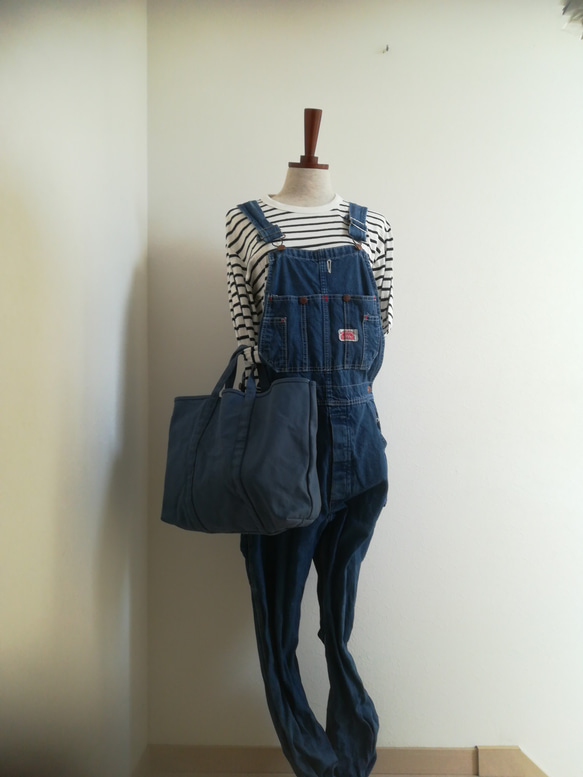 BASIC TOTE ( M )  舛花色　( smoky blue ) 4枚目の画像