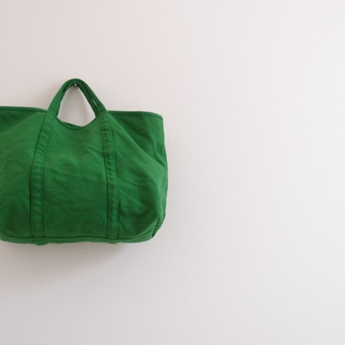 ロングセラー 洗える帆布バッグ【A4対応】帆布 BASIC TOTE ( M ) モス