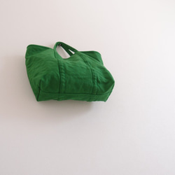 ロングセラー　洗える帆布バッグ【A4対応】帆布　BASIC TOTE ( M ) モスグリーン 12枚目の画像