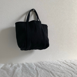 帆布　おでかけTOTE (S)  黒 2枚目の画像