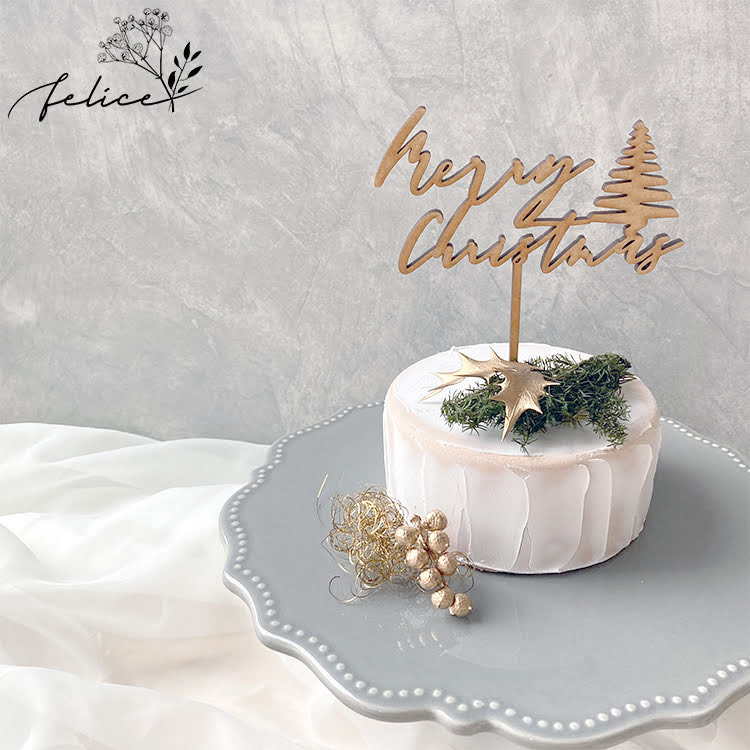 シーグラスアート『Merry Christmas.。.:*☆～大きなケーキと～』