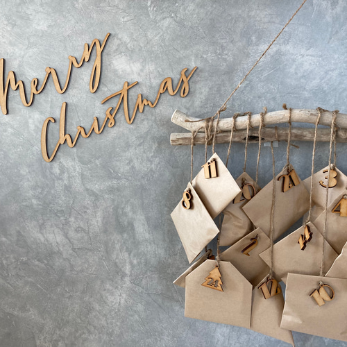 特集掲載 ⬛︎ 木製 アドベントカレンダー タグ 【ナンバー】 Number