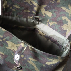 【受注製作品】 ショルダーバッグ　メッセンジャーバッグ　バッグ　迷彩　カモフラ　シンプル　お散歩バッグ　メンズ 5枚目の画像