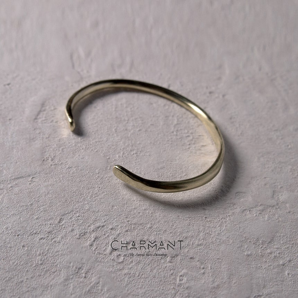 名入れ可能｜ギフト・ペアに｜手首で育てる真鍮バングル・ブレスレット【正規品】 16枚目の画像