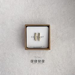 免費刻名：看起來很棒的小黃銅耳環：Echo 第1張的照片